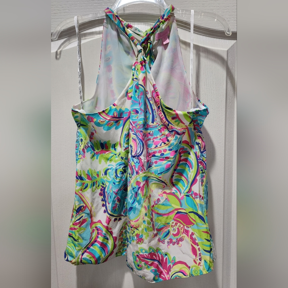 Lilly Pulitzer Floral top Medium $18